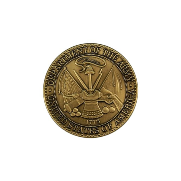 Global Flags Unlimited Army Brass Service Medallion 205655 - main